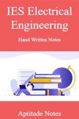 IES Electrical Engineering Hand Written Notes Aptitude Notes IES Electrical Engineering Hand Written Notes Aptitude Notes